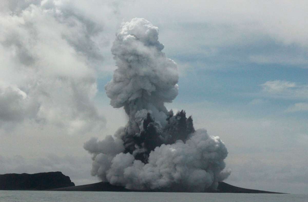 Der Ausbruch bei Tonga hatte eine extreme Wucht.
