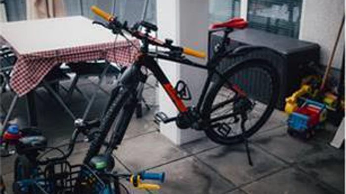 Fahrrad von Terrasse gestohlen