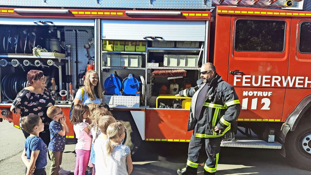 Feuerwehrübung: Im Kindergarten Ernstfall geprobt