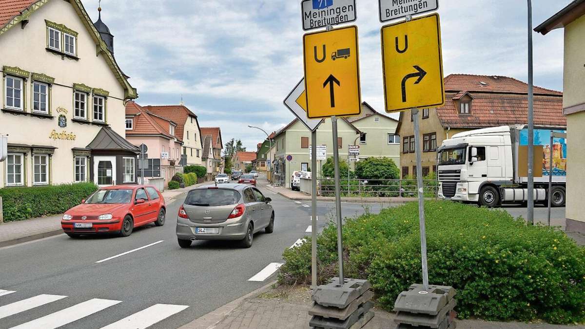 Barchfeld: Lkw Richtung Meiningen müssen jetzt über den Eisberg fahren