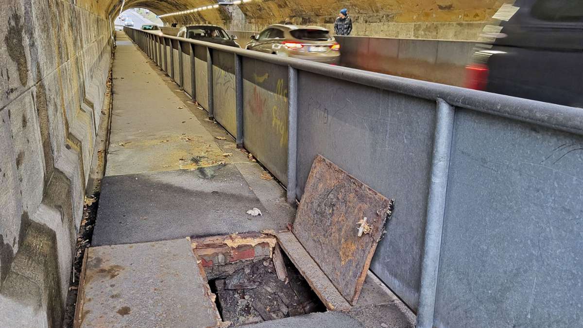 Meiningen: Fußgänger am und im Tunnel in Gefahr