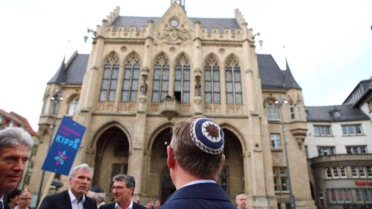 Thüringen: Mit der Kippa auf dem Kopf gegen Antisemitismus