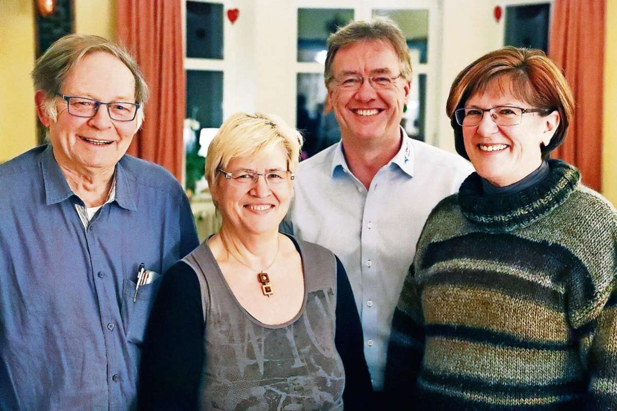 Der neue Vorstand der Freien Wähler in Oberhof: Kassenwart Dieter Haupt, Vorsitzende Elke Elflein, stellvertretender Vorsitzender Thomas Schulz und Schriftführerin Ellen Haucke (von links).