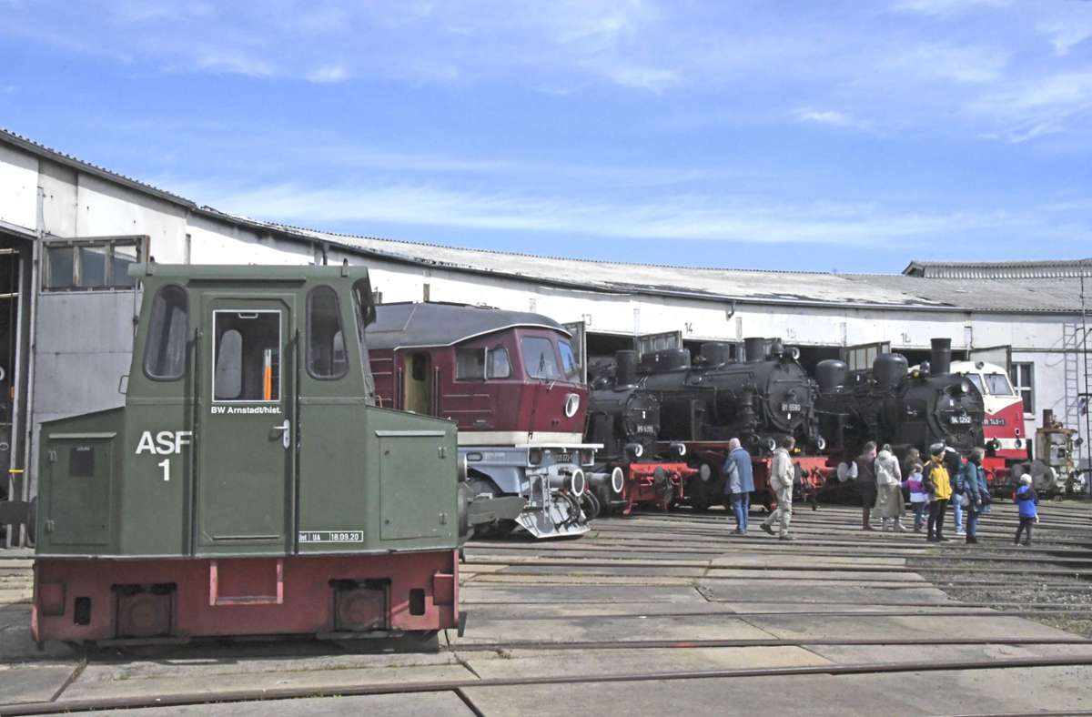 Zu Veranstaltungen und an den Wochenende kann das historische Bahnbetriebswerk besichtigt werden. Foto: Berit Richter