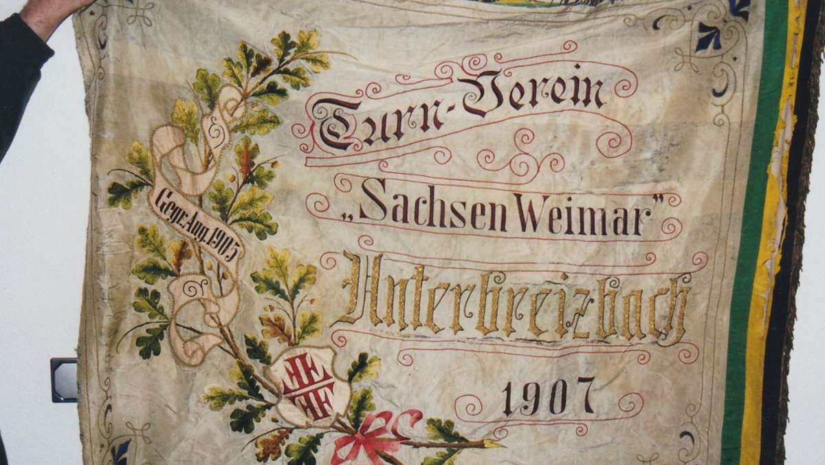 Vereinsschätze: Die Vereinsfahne von „Sachsen-Weimar“