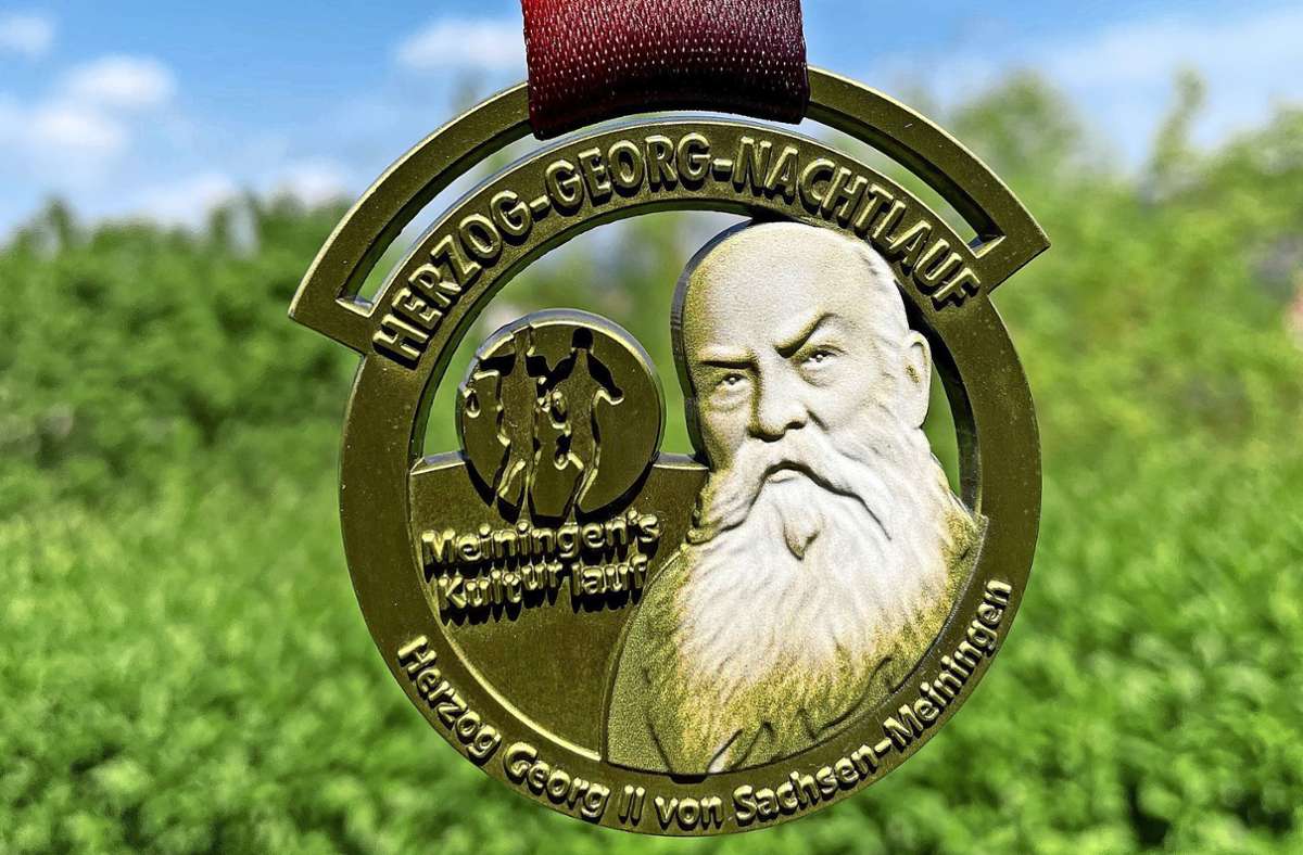 Der Lohn: Alle Finisher erhalten diese tolle Medaille mit Herzog-Georgs Konterfei. Foto:  