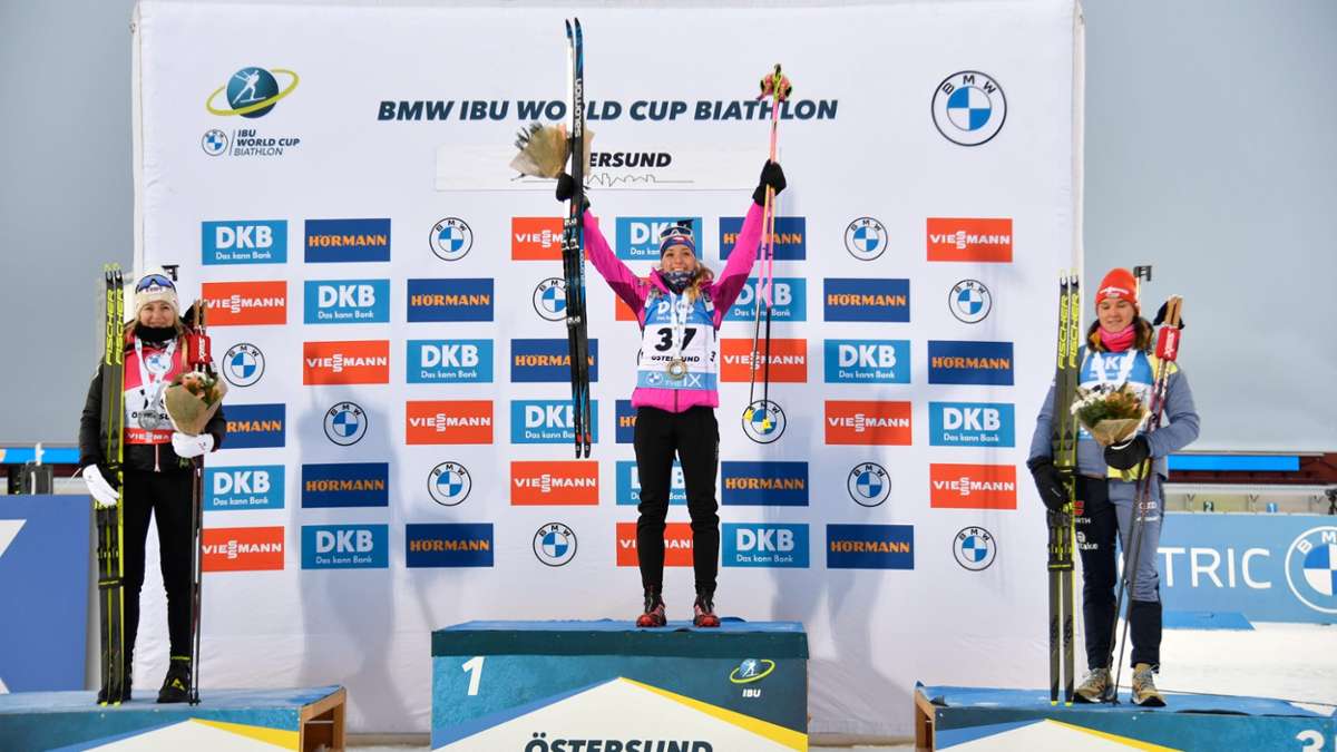 Biathlon-Weltcup: Herrmann wird Dritte beim Auftakt - Männer chancenlos