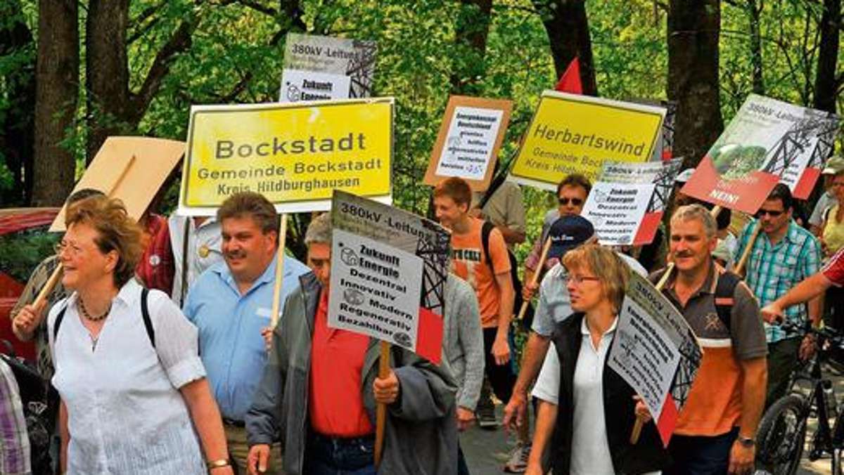 Sonneberg/Neuhaus: Ostermarsch gegen die Stromtrasse