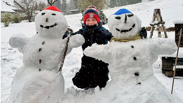 Wetter: Schneemann-Saison geht in die Verlängerung