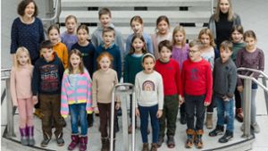 Erfurter Grundschüler singen das Friedenslichtlied