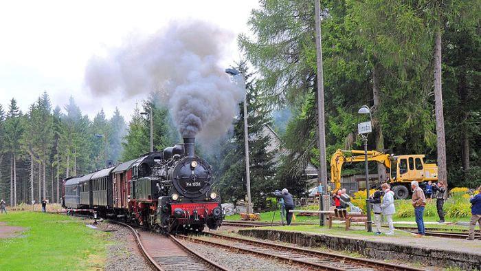Ilmenau nach Schleusingen: Dampflokfahrten am Pfingstsonntag