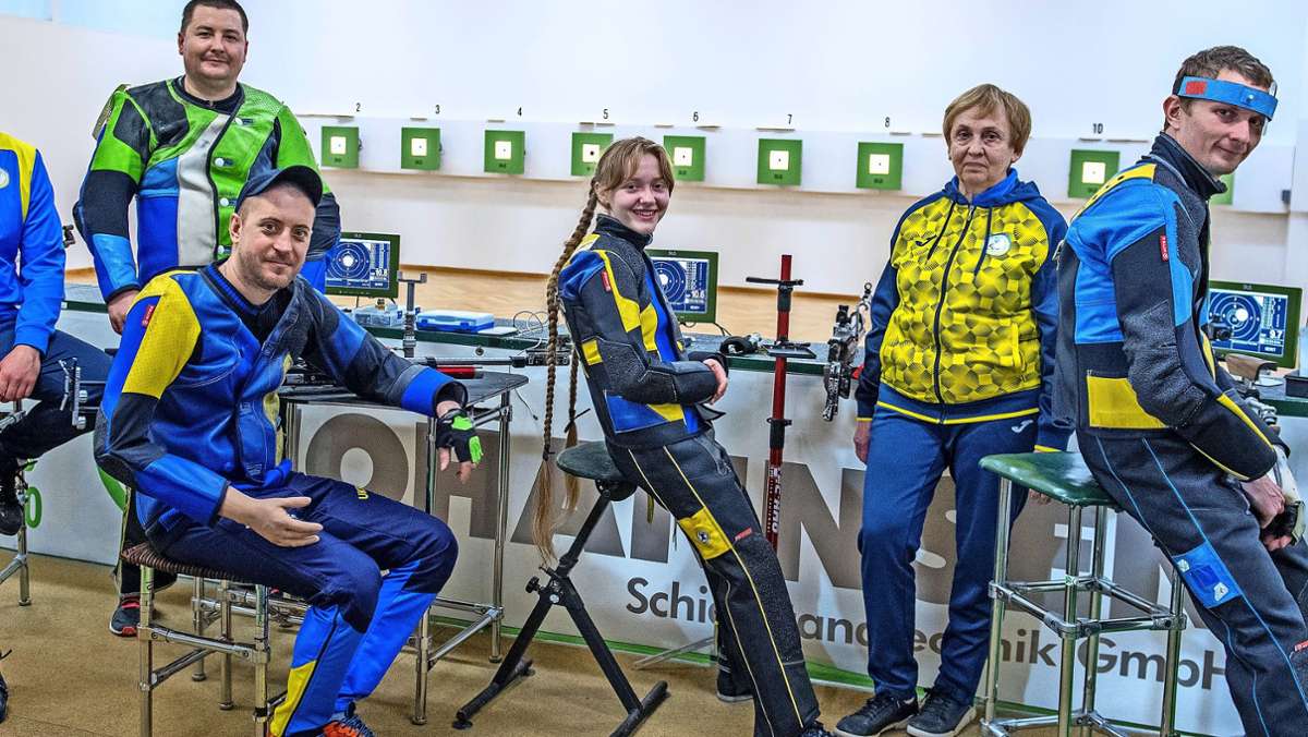 Schützenhilfe für ukrainische Sportler: Sie hatten nur eine Tasche dabei