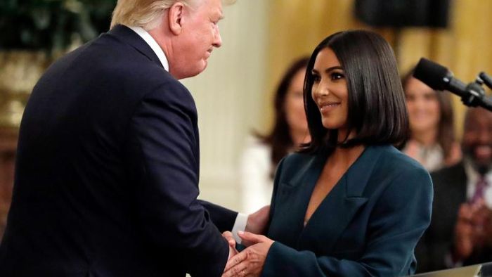 Kim Kardashian West wieder im Weißen Haus