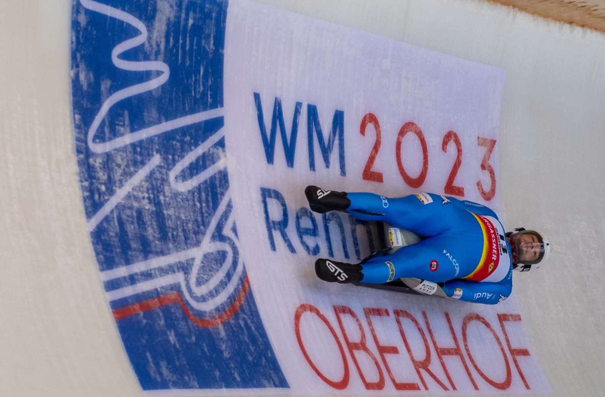 Rasant nähert sich die Rennrodel-WM in Oberhof Anfang 2023. Foto: Gerhard Koenig/Gerhard Koenig