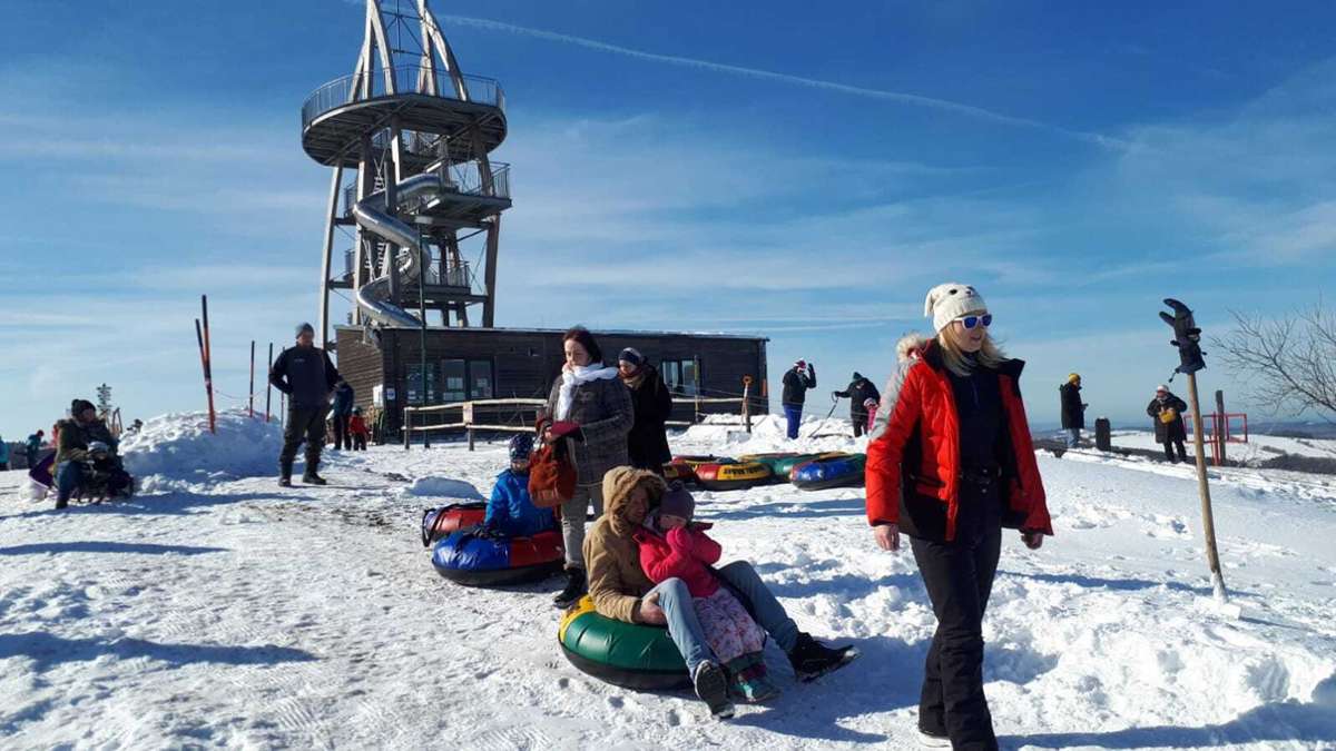 Winterspaß  am Ellenbogen: Reifenrutsche  wieder offen