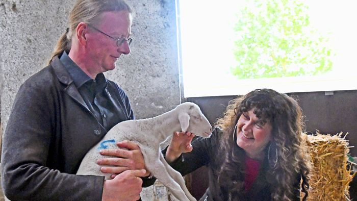 Besuch in der Schafskäserei: Landwirte mit vielen Sorgen