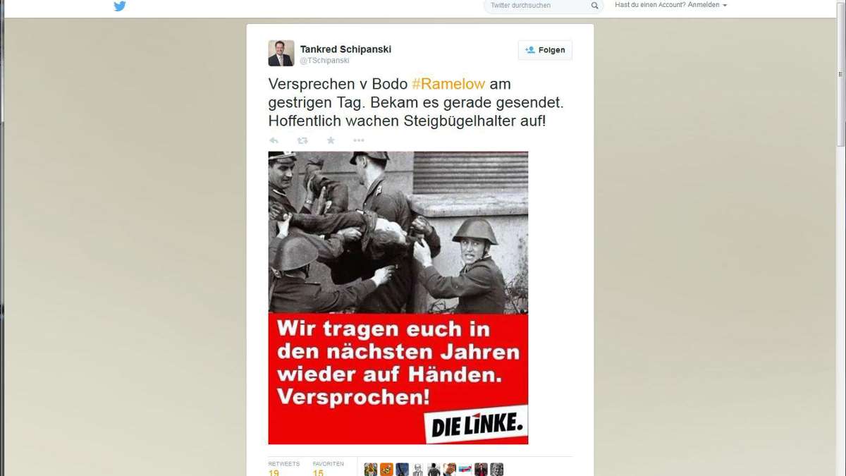 Thüringen: CDU-Politiker attackiert Linke mit Bild von Maueropfer