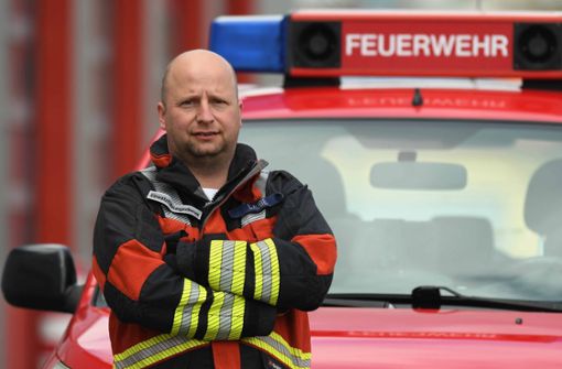 Im Fokus beim Feuerwehrstreit in Römhild: Stadtbrandmeister Stefan Laube. Foto: frankphoto.de/Bastian Frank