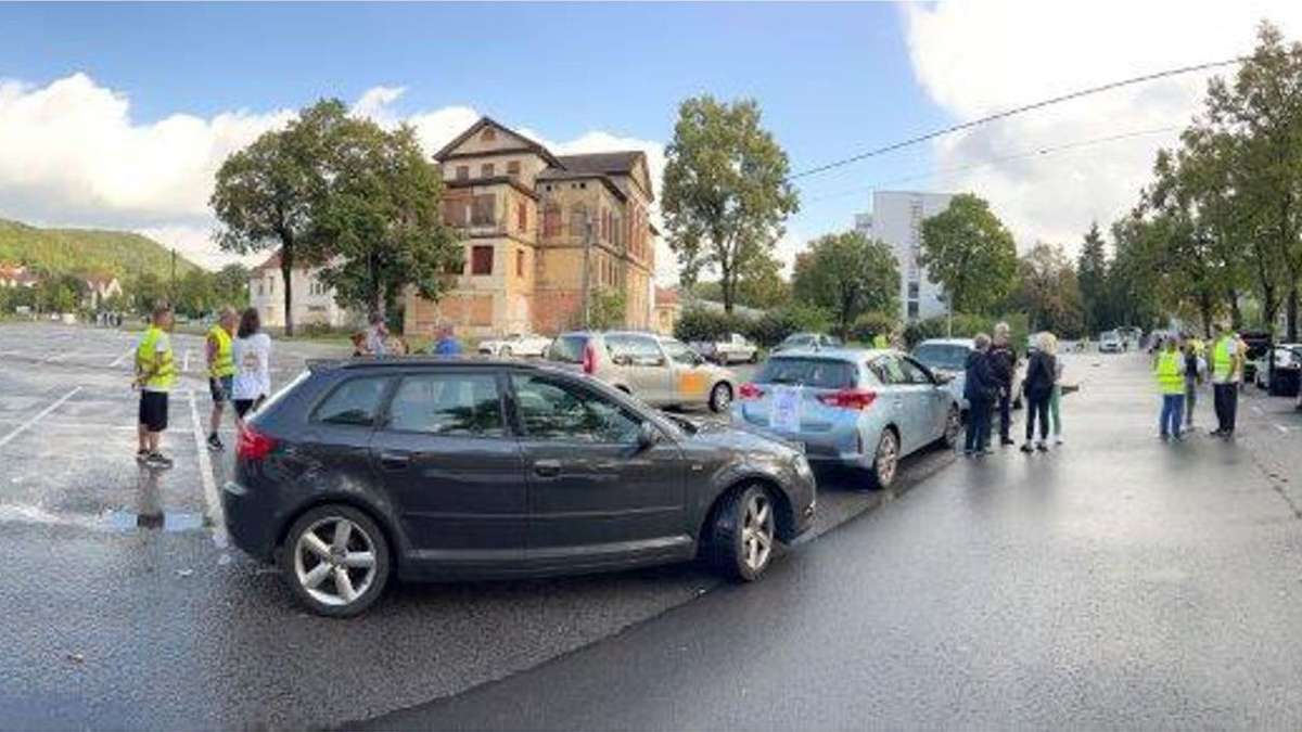 Kritik an Regierung: Protest-Autotour  durch Meiningen