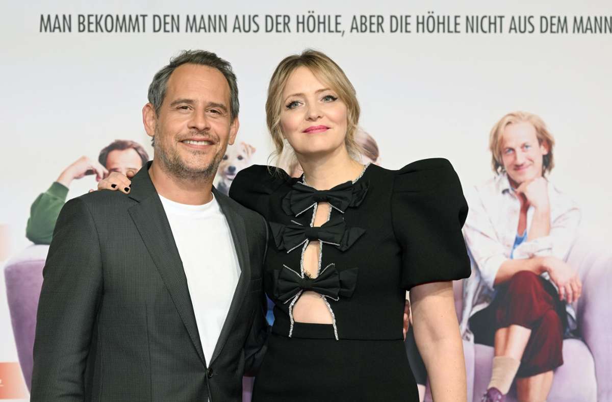 Die Schauspieler Moritz Bleibtreu und Laura Tonke bei der „Caveman“-Premiere