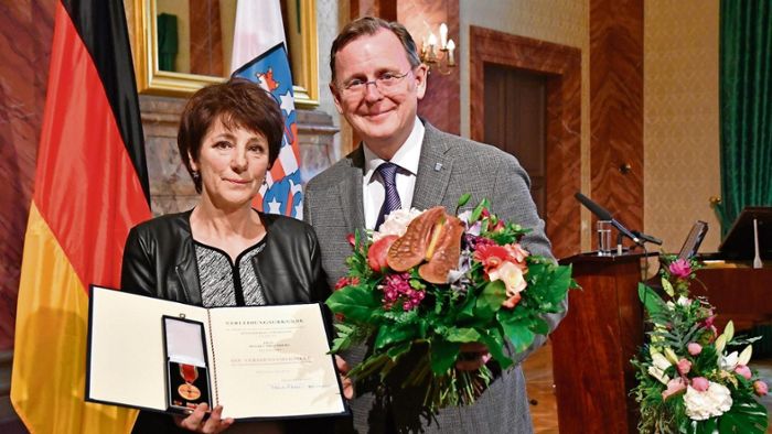 Monika Hirschberg mit dem Verdienstorden der Bundesrepublik geehrt