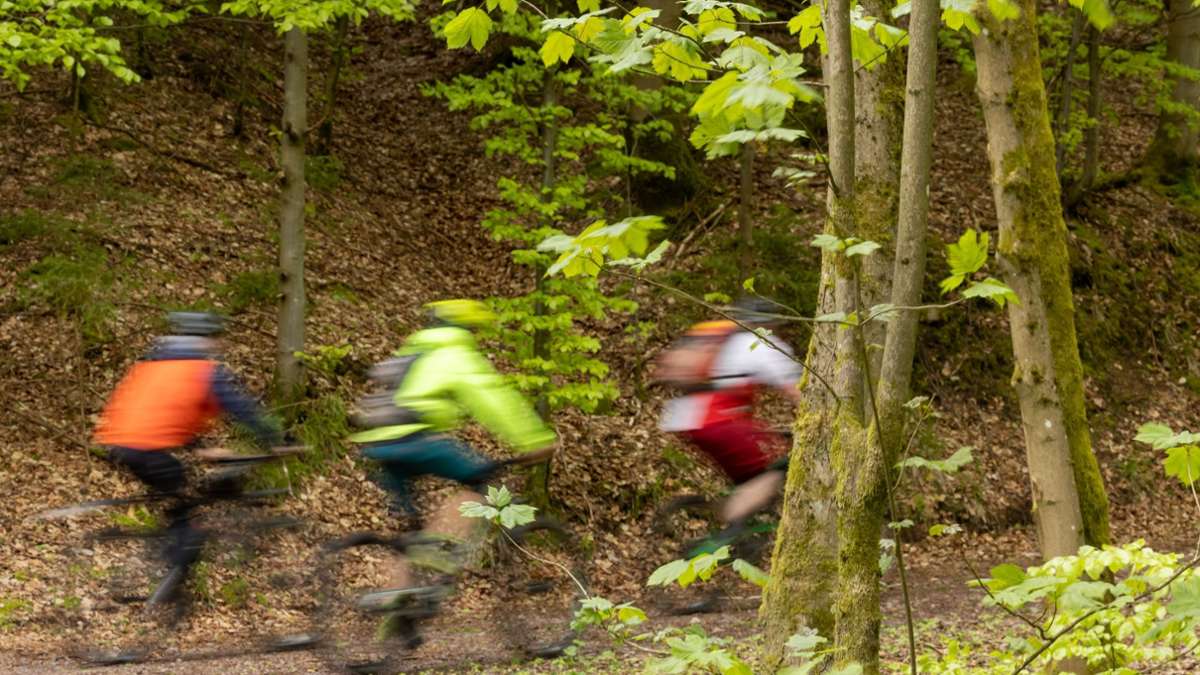 Unfälle: Radfahrer fährt in Thüringer Wald gegen Stahlseil