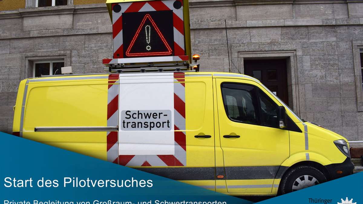 Thüringen: Erster Schwerlasttransport ohne Polizeibegleitung rollt über Thüringens Straßen