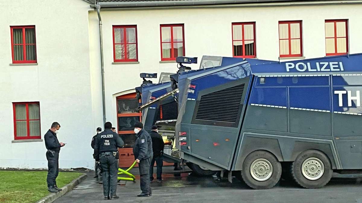 Kein Protest in Hildburghausen: Viel Polizei, keine „Spaziergänger“