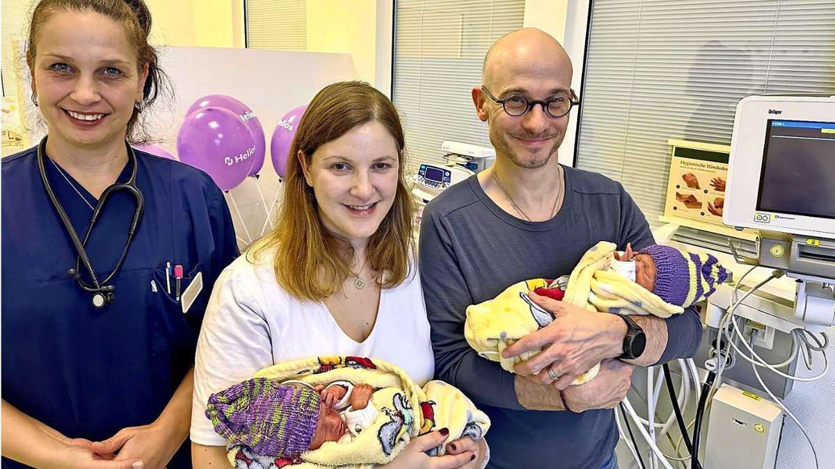 Zu früh, aber gesund: Starker Start für kleine Zwillinge