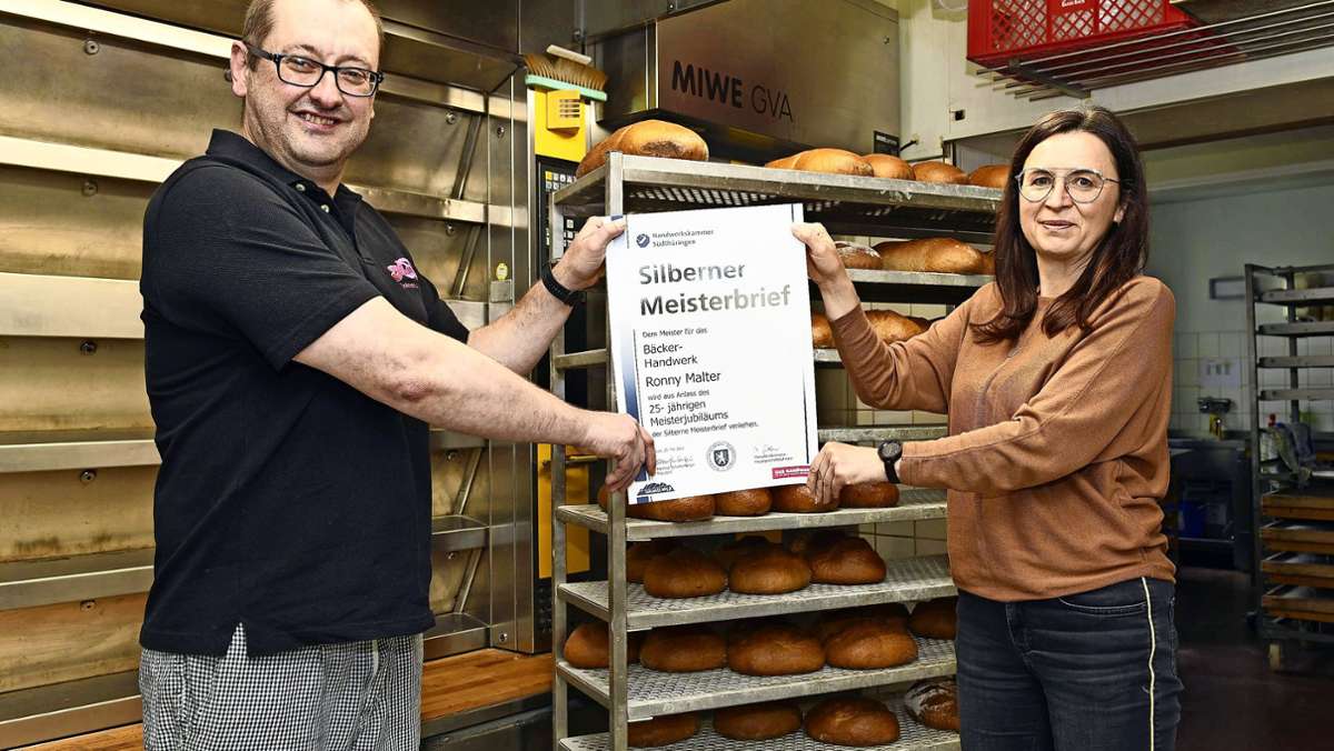 Bäckermeister aus Effelder: Das 25. Meisterjubiläum in der Backstube
