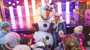 Eiskönigin Elsa enttäuscht auf Ilmenauer Weihnachtsmarkt