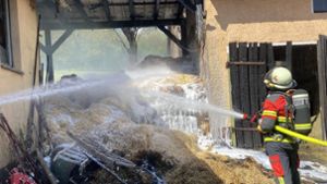 Strohfeuer in Eichitz: Feuerwehr rettet Haus und Scheune