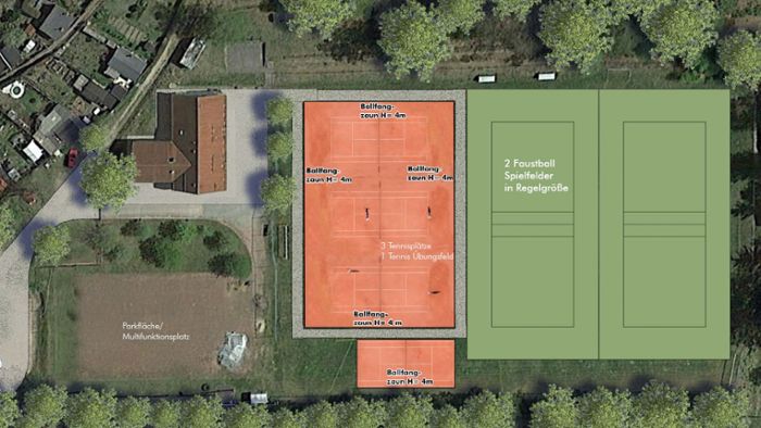 Tennisplatzverlegung: Feinjustiert wird erst, wenn der TSV Ja sagt
