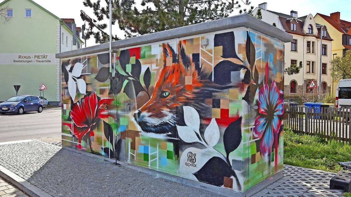 Graffiti-Kunst: Weitere Tiermotive an den Stadtwerke-Anlagen
