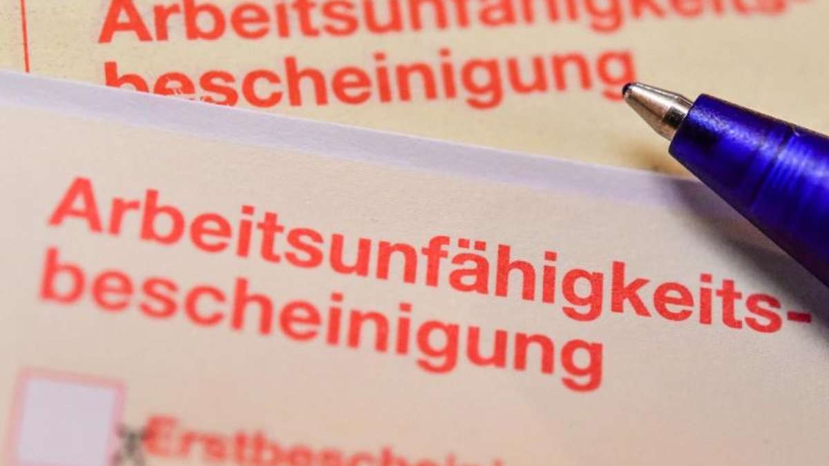 Wirtschaft: Sonneberger Versicherte melden sich am häufigsten krank