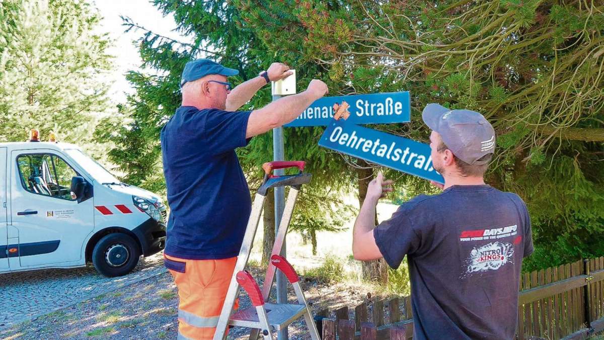 Ilmenau: Gros der Neu-Beschilderung ist vollzogen