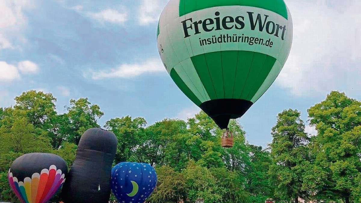 Bad Colberg-Heldburg: Freies Wort -Ballon auf großer Reise