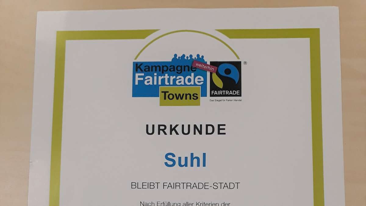 Titel verteidigt: Suhl bleibt  Fairtrade-Stadt
