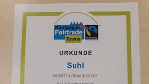 Suhl bleibt  Fairtrade-Stadt