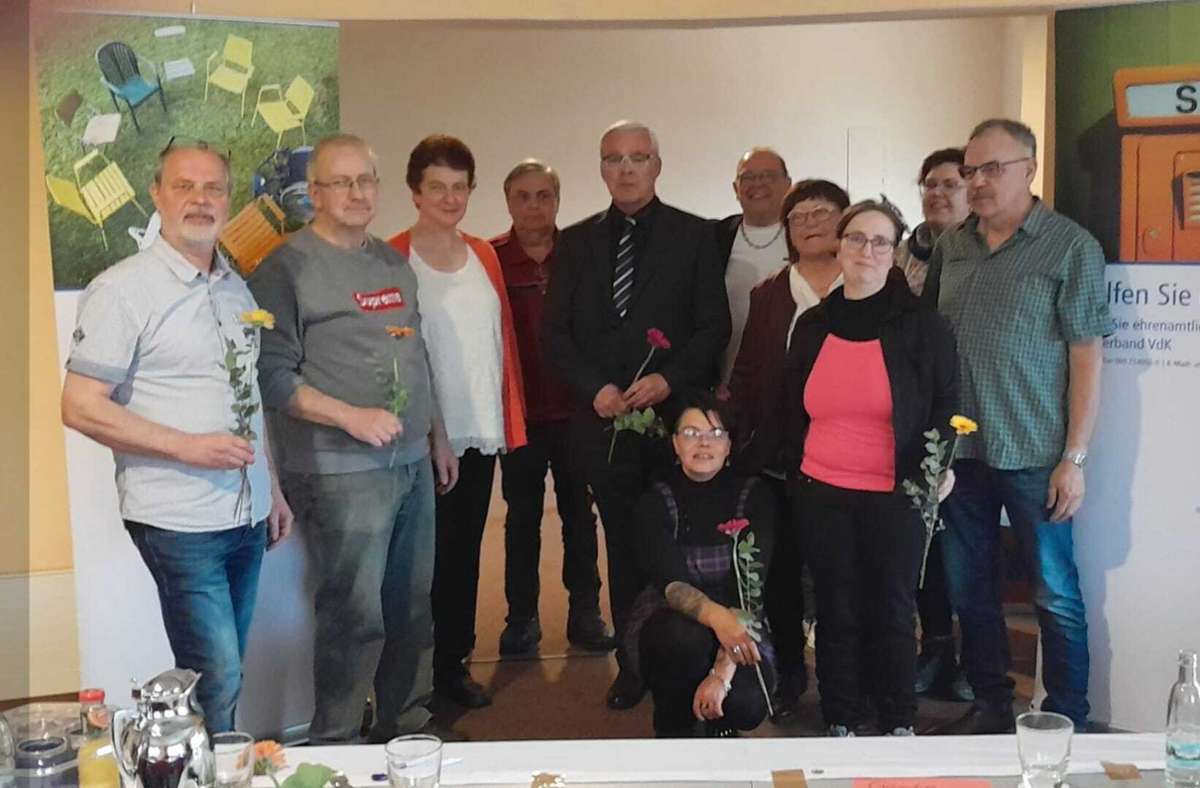 Der neue Vorstand des VdK-Sozialverbandes Thüringen Süd, der für die Regionen Meiningen, Schmalkalden, Suhl, Zella-Mehlis und Hildburghausen zuständig ist. Foto: VdK