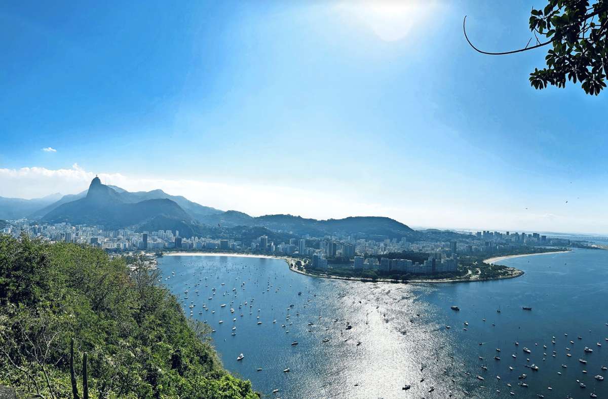 Rio de Janeiro – was für ein wunderschöner Blick. Micha Hänsel aus Benshausen und Lisa Jimenez aus Suhl konnten gar nicht genau davon bekommen.