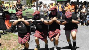 Gaudi-Turnier im Unterland: Schotten  geizten nicht mit Sport und Spaß