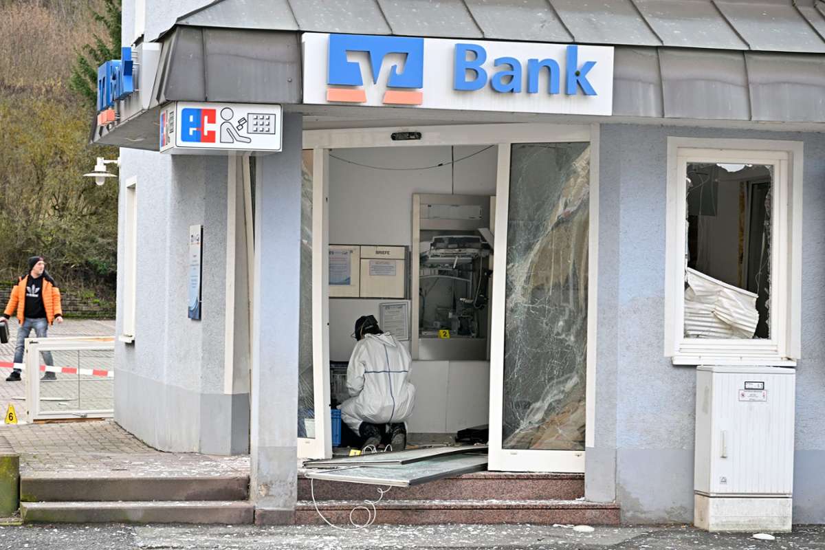 In Schweina gesprengter Geldautomat