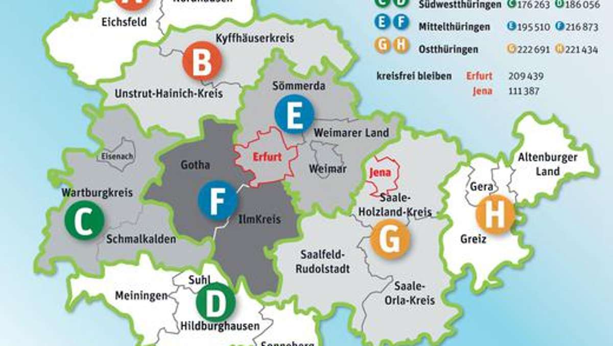 Thüringen: Startschuss für die Neuordnung Thüringens