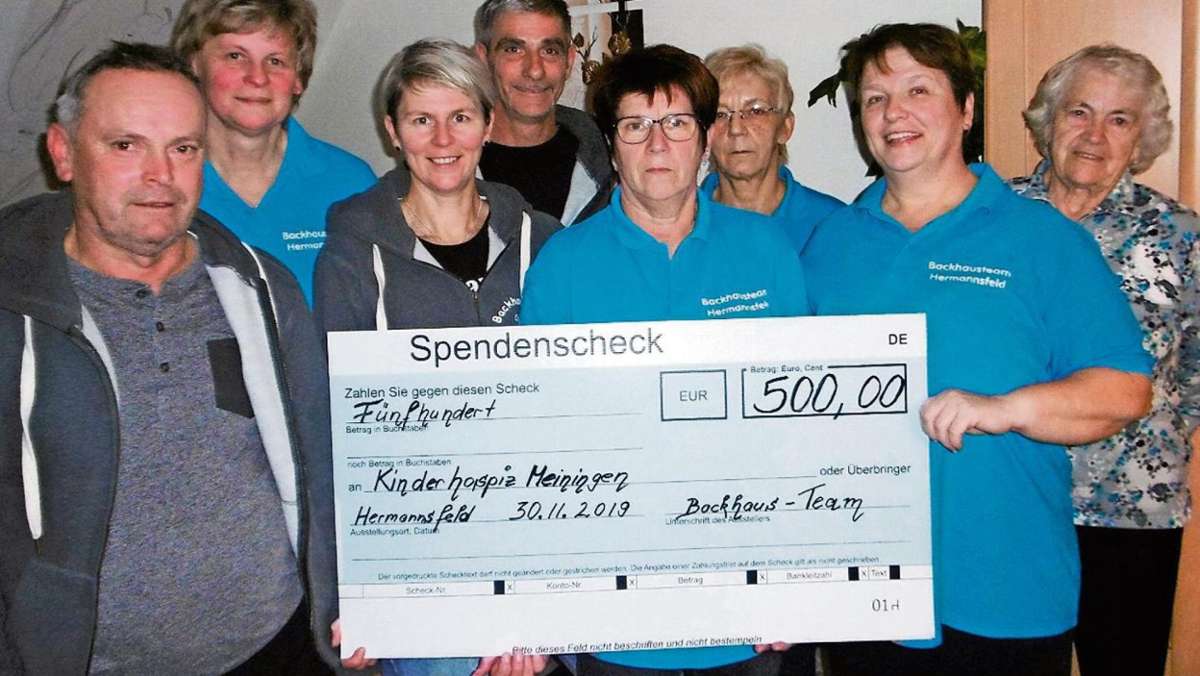 Hermannsfeld: Backhausteam spendet für ambulantes Hospiz