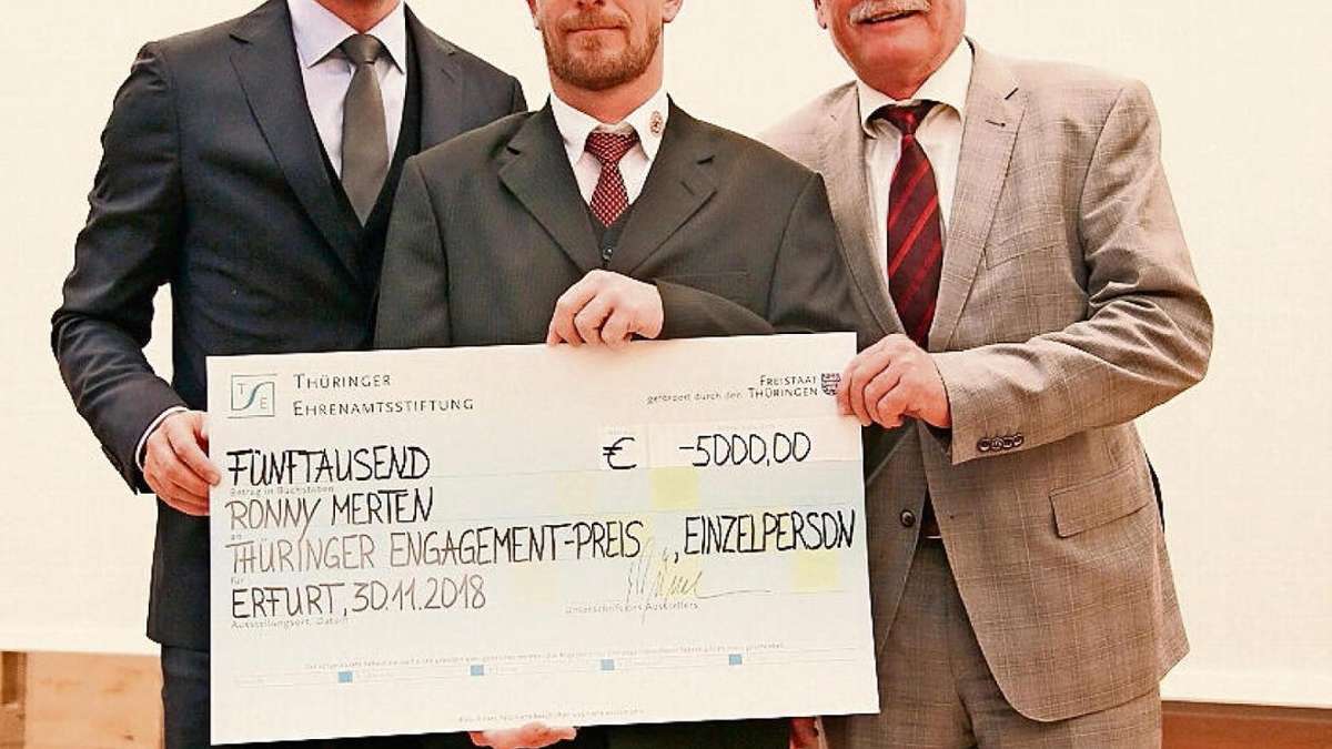 Erfurt/Bad Liebenstein: Ronny Merten gewinnt Thüringer Engagementpreis