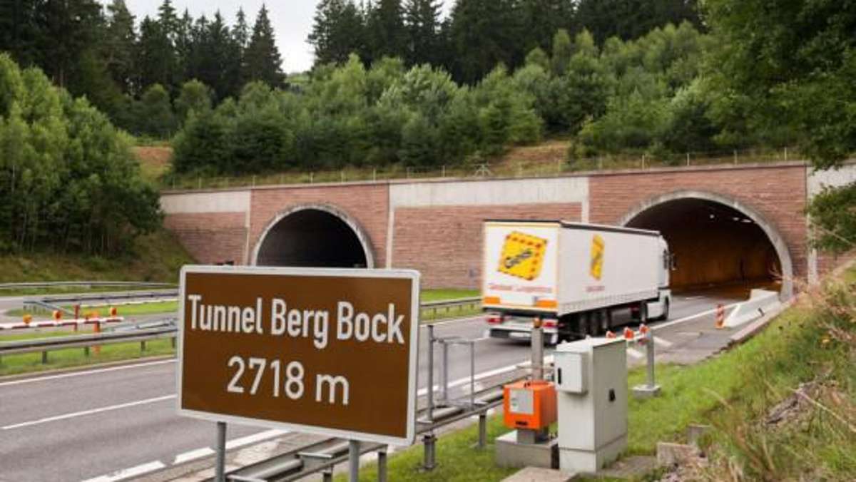 Thüringen: Tunnel Berg Bock für mehrere Nächte dicht