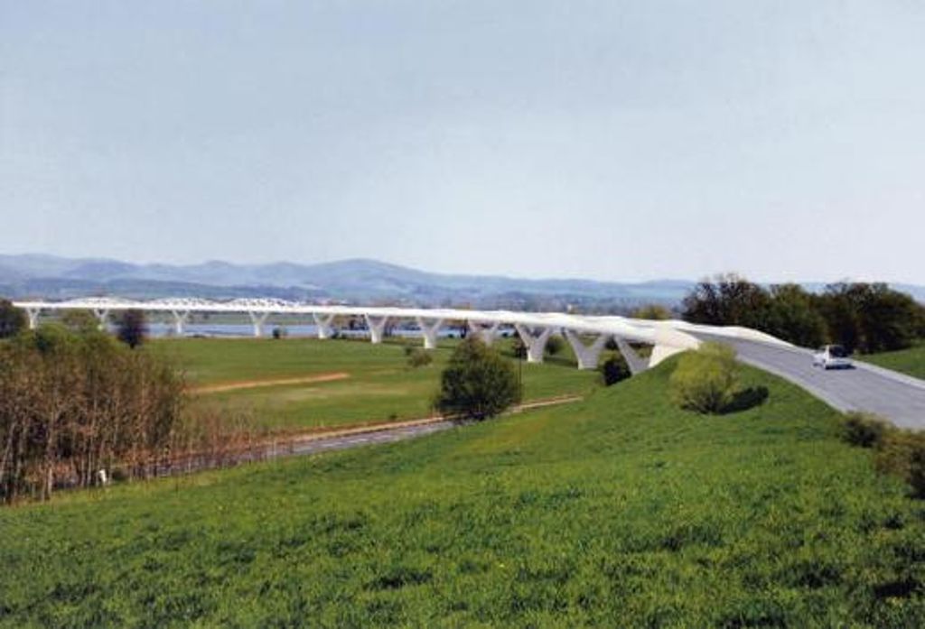 Virtuelle Darstellung der zukünftigen Brücke über die Werra-Aue. Foto: Heiko Matz