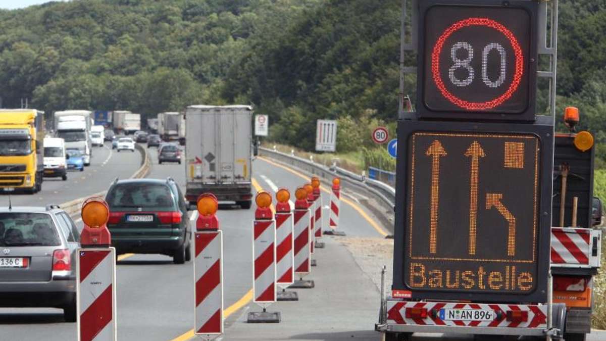 Thüringen: Sommer-Baustellen auf Autobahnen strapazieren Geduld