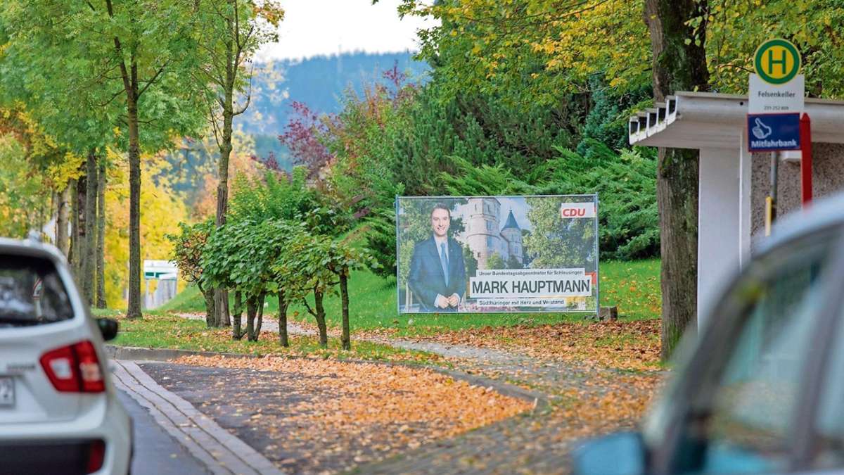 Hildburghausen: Die Reste des Wahlkampfes
